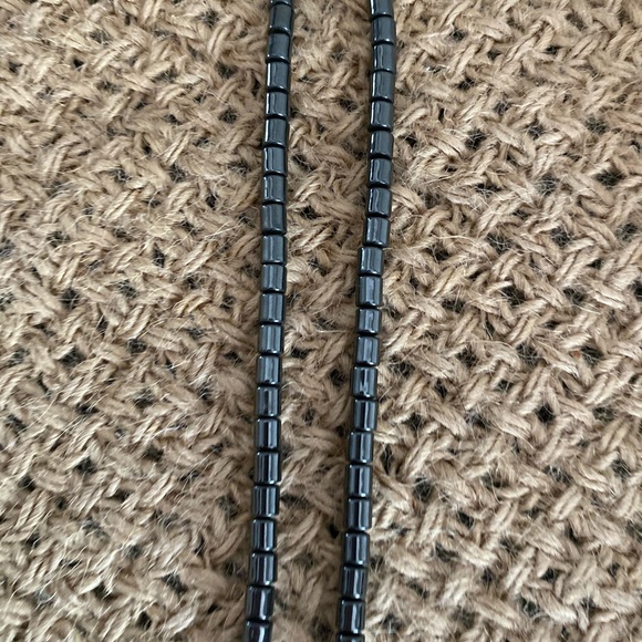 GORGEOUS VINTAGE METALLIC HEMATITE PENDANT NECKLACE - Picture 11 of 16